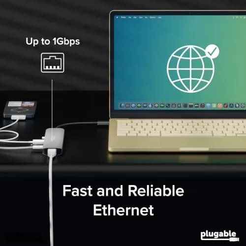Plugable USB-C Hub 7-in-1 for Single HDMI Display | Driverless Hub, 100W Power Delivery, 4K HDMI, USB 3.0 Ports, SD/microSD Card Reader thumbnail 5