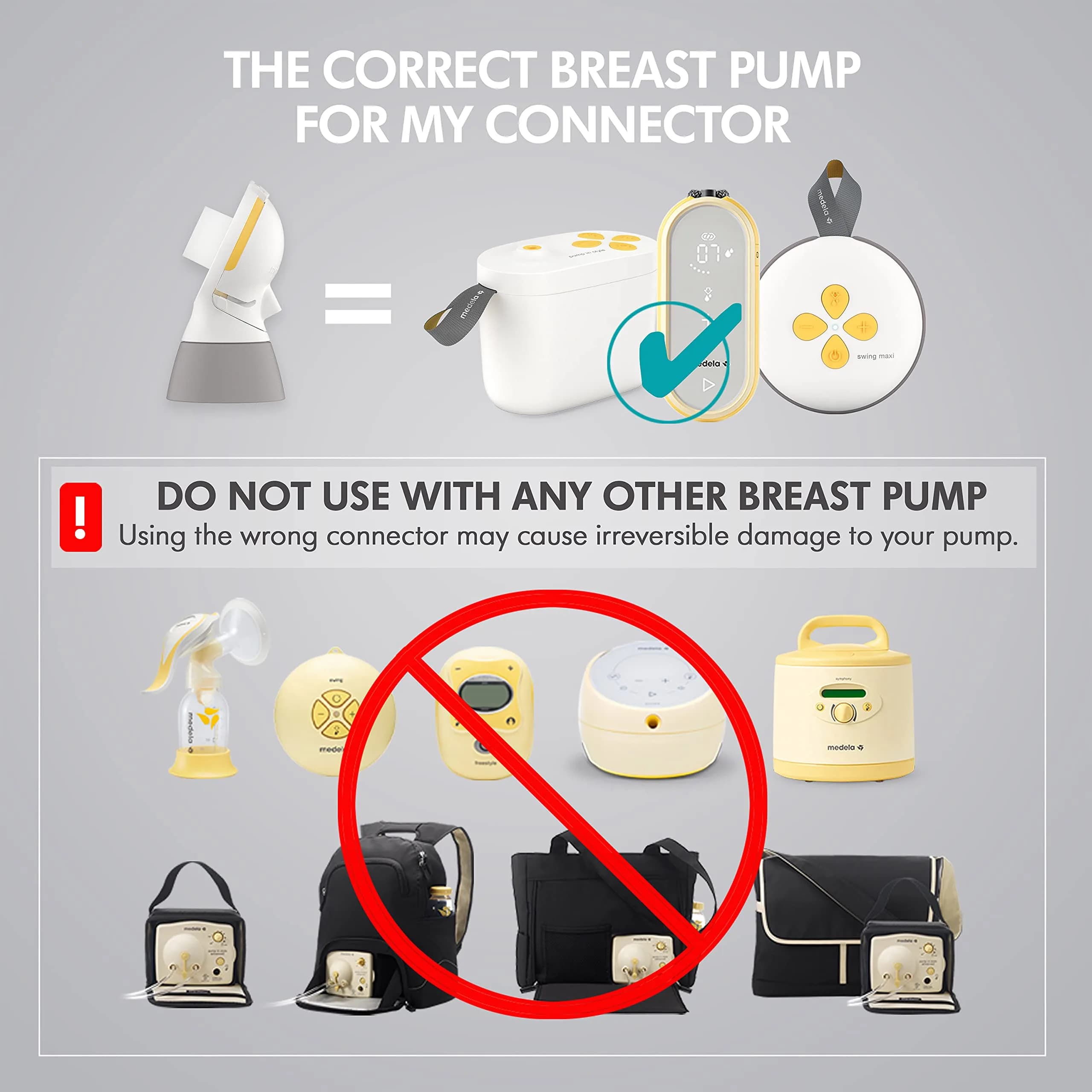 Medela PersonalFit Flex Replacement Connectors, 2 Count | Closed System, BPA-Free, Authentic Spare Parts - view 5