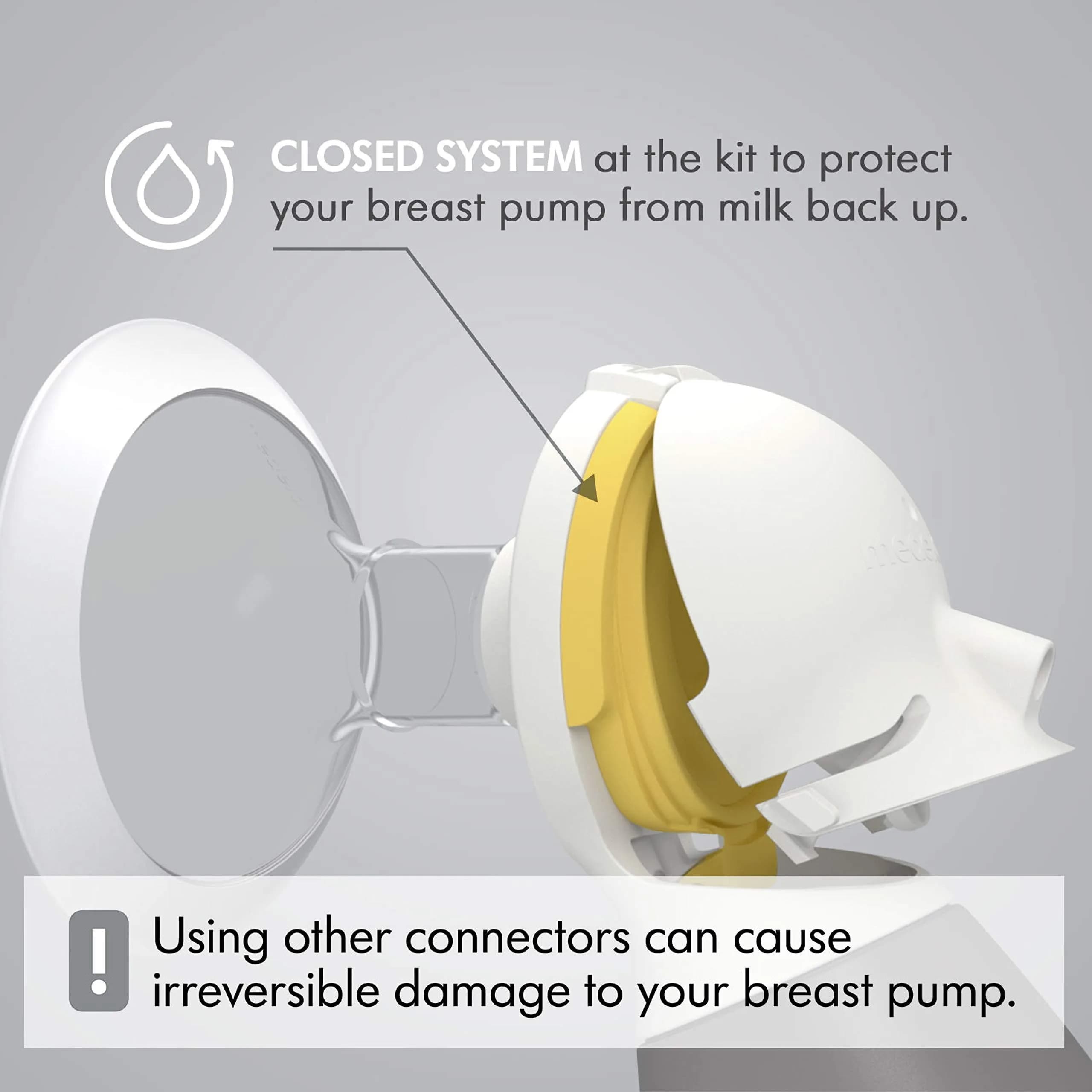 Medela PersonalFit Flex Replacement Connectors, 2 Count | Closed System, BPA-Free, Authentic Spare Parts - view 2
