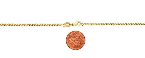 Barzel 18K Gold Plated Cuban Link Chain Necklace 2MM Thickness, 50.8cm (20 Inches) | Bold Statement Jewelry thumbnail 5