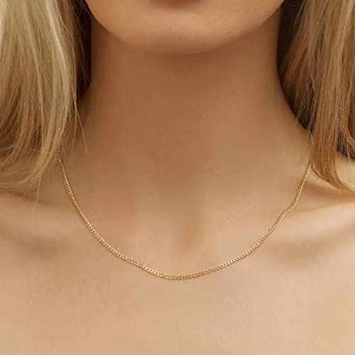 Barzel 18K Gold Plated Cuban Link Chain Necklace 2MM Thickness, 50.8cm (20 Inches) | Bold Statement Jewelry thumbnail 2