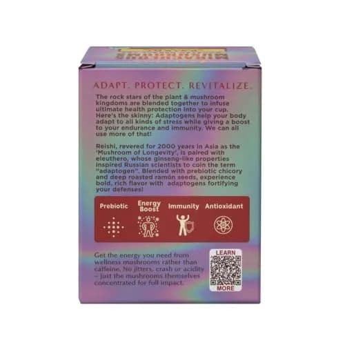 Teeccino Reishi Eleuthero Tea - French Roast - 10 TeaBags | Organic Mushroom Adaptogenic Herbal Tea, Caffeine Free, Chicory Prebiotic thumbnail 7