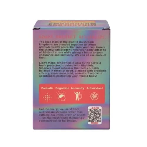 Teeccino Caffeine-Free Mushroom Adaptogenic Herbal Tea - 10 Tea Bags | Lion’s Mane Rhodiola Rose, Lightly Sweet from Dates & Figs thumbnail 7