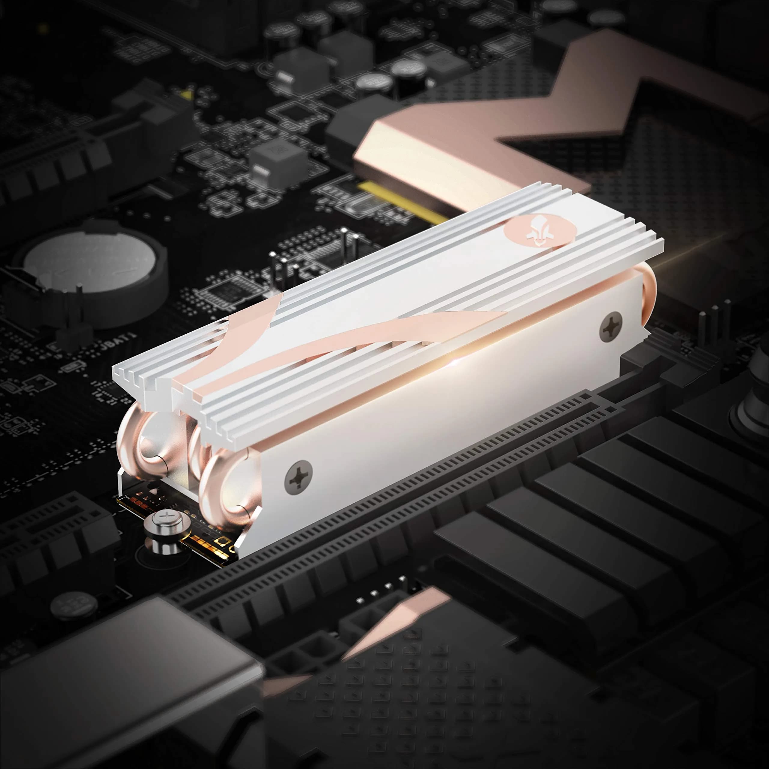 SABRENT M.2 2280 SSD Rocket Heatsink Silver (SB-HTSS) | 0.13 kg (0.29 lb) | Prevents Thermal Throttling - view 6