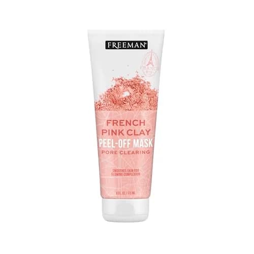 Freeman Exotic Blends French Pink Clay Peel Off Face Mask | Detox & Clear Pores, 6 Fl Oz thumbnail 1