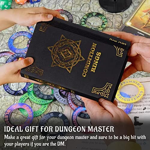CZYY DND Condition Rings, 96 Status Effect Markers with Storage Box | ABS Plastic, Color Printed Icons thumbnail 6