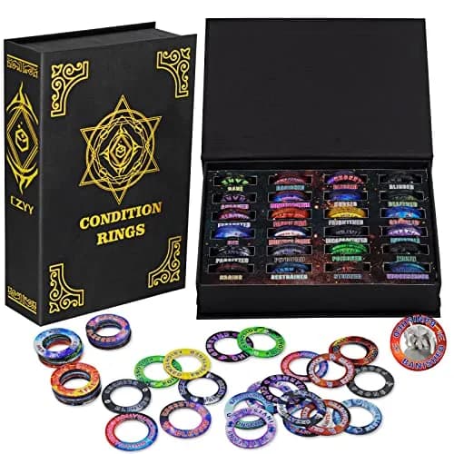 CZYY DND Condition Rings, 96 Status Effect Markers with Storage Box | ABS Plastic, Color Printed Icons thumbnail 1