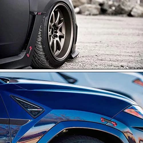 TOMALL Car Bumper Tie Rods 45mm Carbon Fiber Red | Universal Auto Support & Decor (120 chars) thumbnail 5