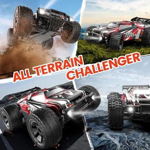 DEERC 9206E DIY Extra Shell 1:10 Scale Large RC Car | High Speed 48+ KM/H All Terrain 4WD thumbnail 5