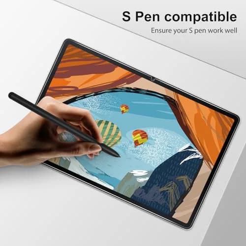 SPARIN 2 Pack Tempered Glass Screen Protector for Samsung Galaxy Tab S9 FE/S9/S8/S7 (11" & 10.9") | 9H Hardness, S-Pen Compatible thumbnail 4