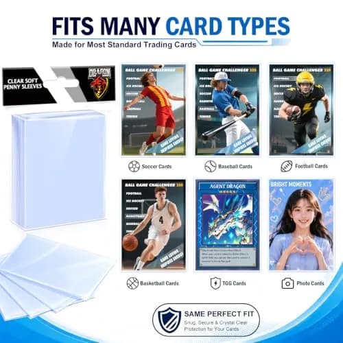 Kitoyz 500 Count Card Sleeves & Top Loaders | Non-Toxic, BPA-Free, Age-Appropriate, Educational, ASTM-Tested thumbnail 5