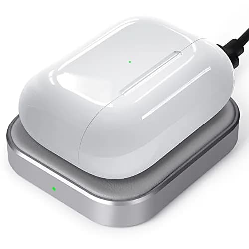 Miroddi AirPods Pro Charger - Wireless Charging Station for AirPods 4 with Noise Cancellation | Gray thumbnail 1