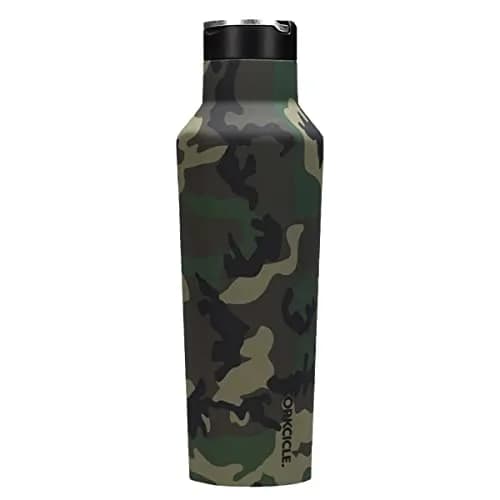 Corkcicle Sport Canteen 20 oz Triple Insulated Bottle Woodland Camo | Keeps Beverages Cold 25H & Hot 12H thumbnail 1