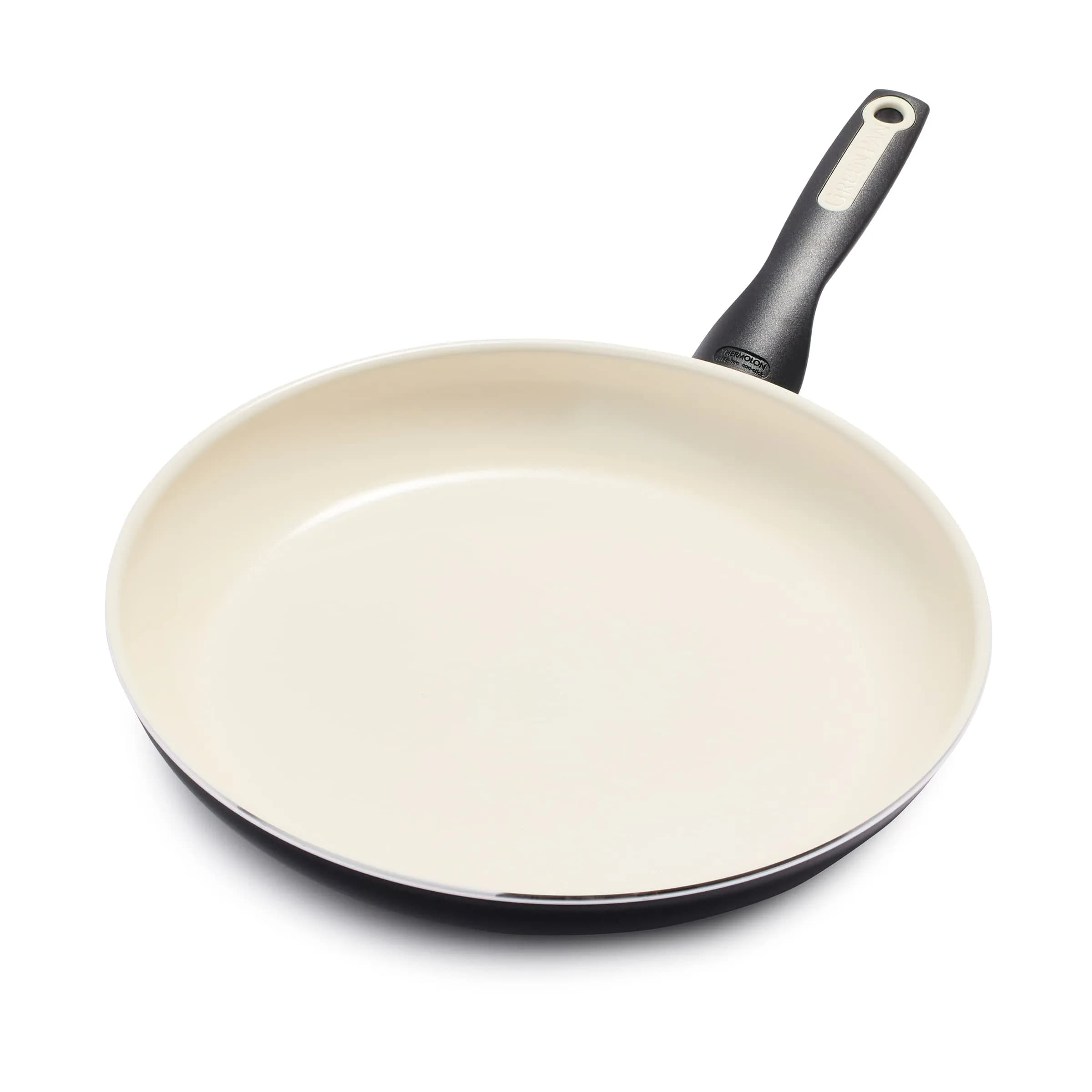 GreenPan Rio 12 inch (30 cm) Ceramic Nonstick Frying Pan Skillet | PFAS-Free, Diamond-Reinforced, Oven Safe — Black
