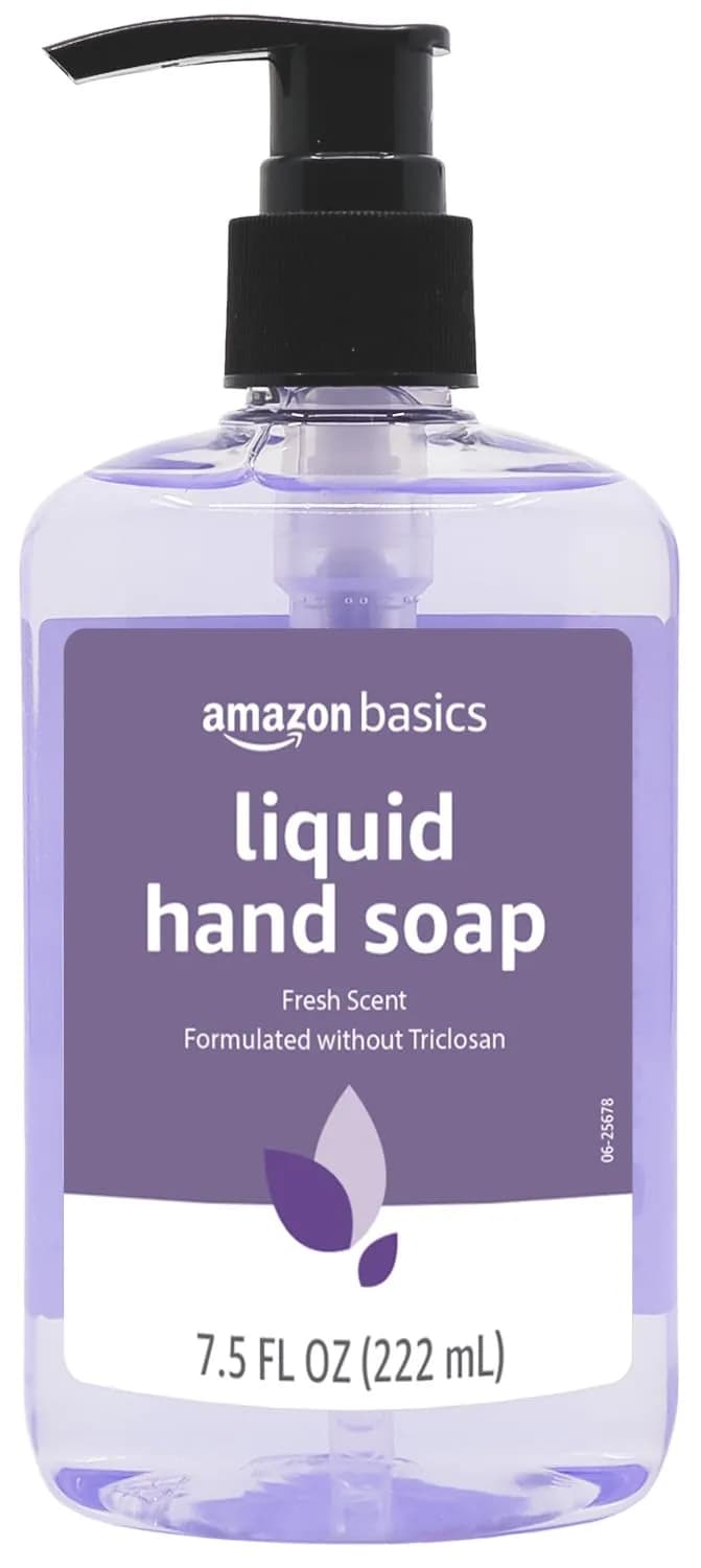 Amazon Basics Original Fresh Liquid Hand Soap with Moisturizers 7.5 Fl Oz (Pack of 6) | Gentle & Moisturizing for Dry Skin - view 2