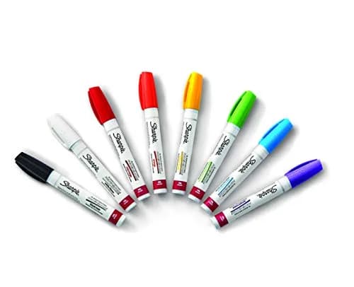 Sharpie Oil-Based Paint Markers, Medium Point, Assorted Colors, 8 Count | Permanent, Waterproof, Fade-Resistant thumbnail 2