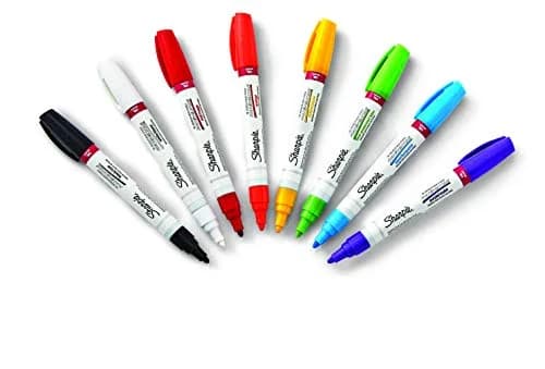 Sharpie Oil-Based Paint Markers, Medium Point, Assorted Colors, 8 Count | Permanent, Waterproof, Fade-Resistant thumbnail 3