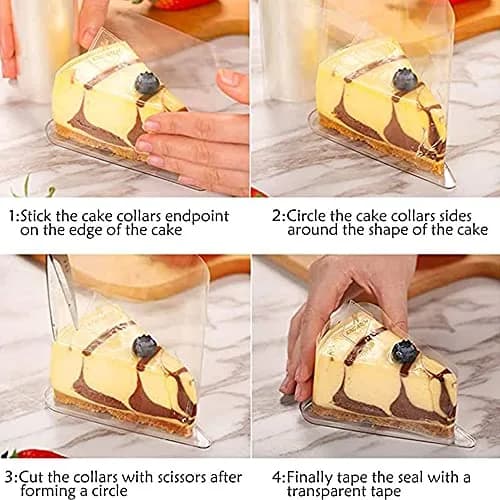 Cyimi Cake Collars 4 x 394inch | Transparent Acetate Cake Rolls for Decorating & DIY thumbnail 3