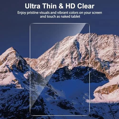 SPARIN Tempered Glass Screen Protector for Samsung Galaxy Tab S7 FE/S9 Plus/S9 FE Plus 12.4 Inch | 2-Pack HD Clear, S Pen Compatible thumbnail 6