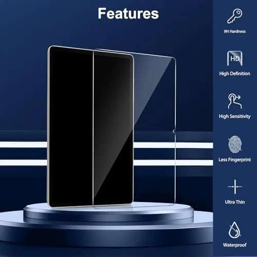 SPARIN Tempered Glass Screen Protector for Samsung Galaxy Tab S7 FE/S9 Plus/S9 FE Plus 12.4 Inch | 2-Pack HD Clear, S Pen Compatible thumbnail 3