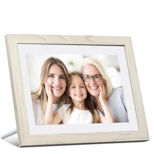 Dragon Touch Digital Picture Frame WiFi 10.1 inch IPS Touch Screen | 32GB Storage, Auto-Rotate, Share Photos via App thumbnail 1