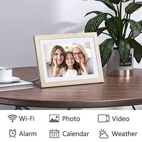 Dragon Touch Digital Picture Frame WiFi 10.1 inch IPS Touch Screen | 32GB Storage, Auto-Rotate, Share Photos via App thumbnail 4