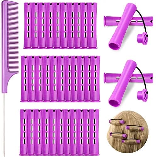 WILLBOND Hair Perm Rods for Long Hair, Purple, 0.75 Inch | Natural Curling Tool for Home & Salon Use thumbnail 1