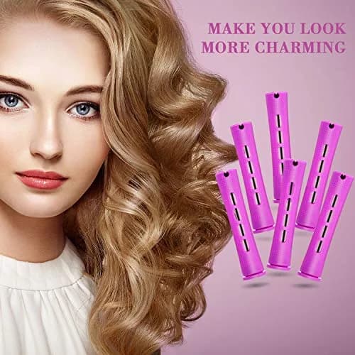 WILLBOND Hair Perm Rods for Long Hair, Purple, 0.75 Inch | Natural Curling Tool for Home & Salon Use thumbnail 5