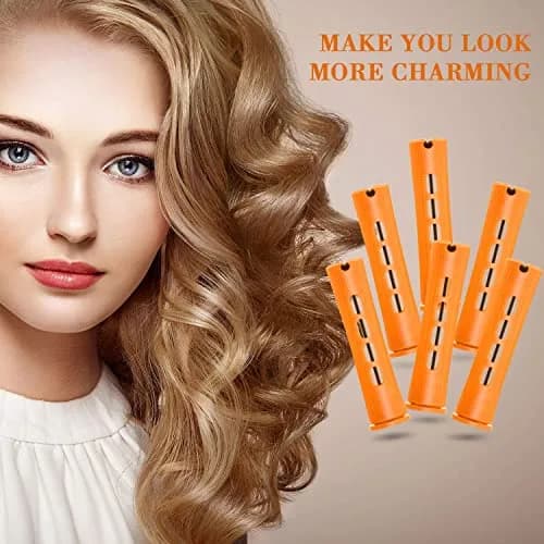 WILLBOND Hair Perm Rods, Orange, 8.2cm | Easy Curling for All Hair Types thumbnail 6