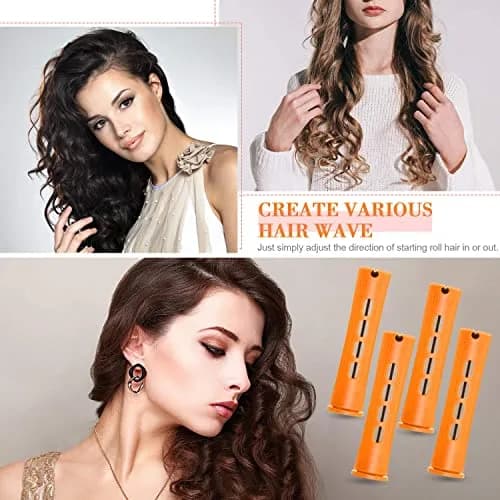 WILLBOND Hair Perm Rods, Orange, 8.2cm | Easy Curling for All Hair Types thumbnail 7