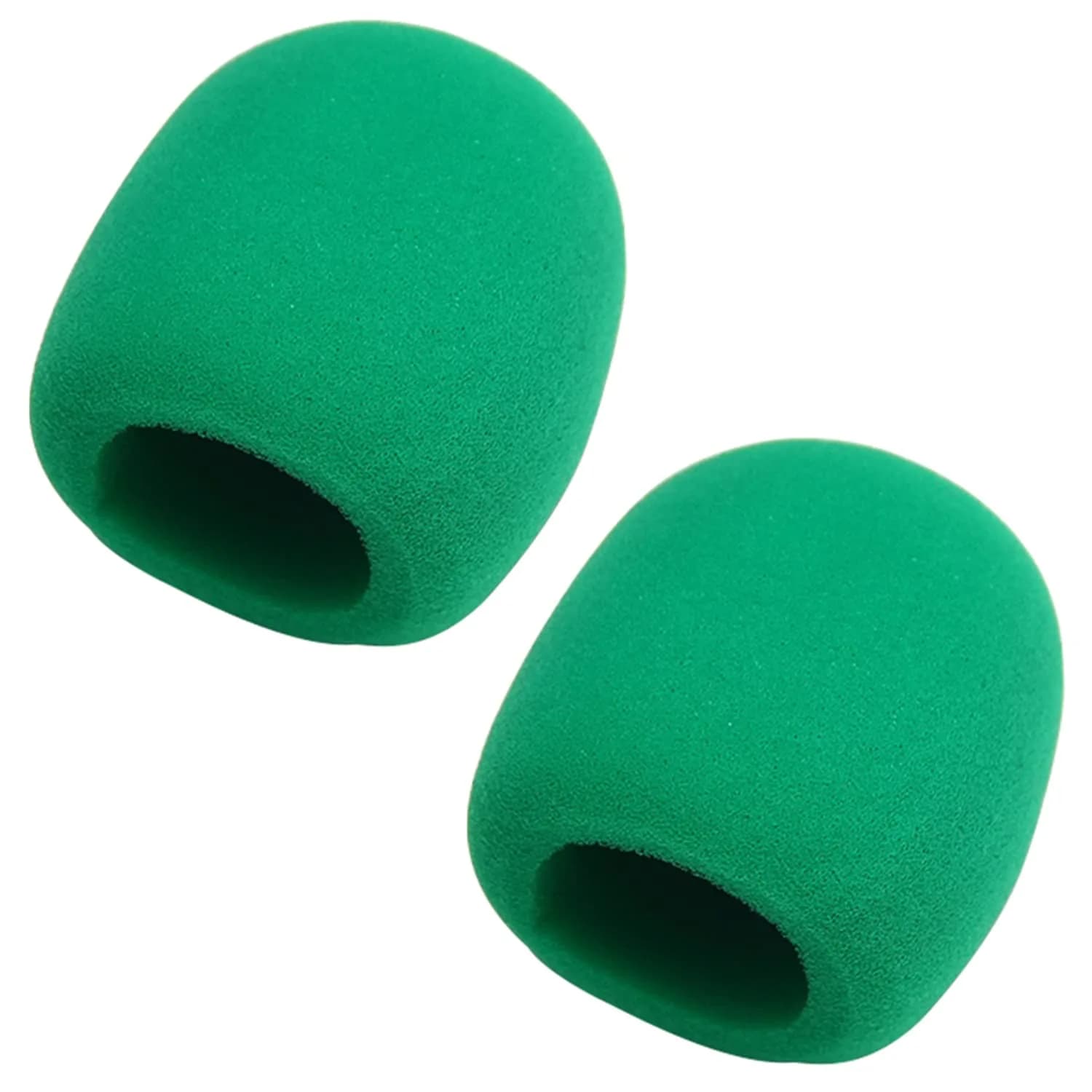 Fielect Microphone Cover Foam Mic Cover Handheld Stage Windscreen, Green | 2Pcs for Clear Sound & Noise Reduction