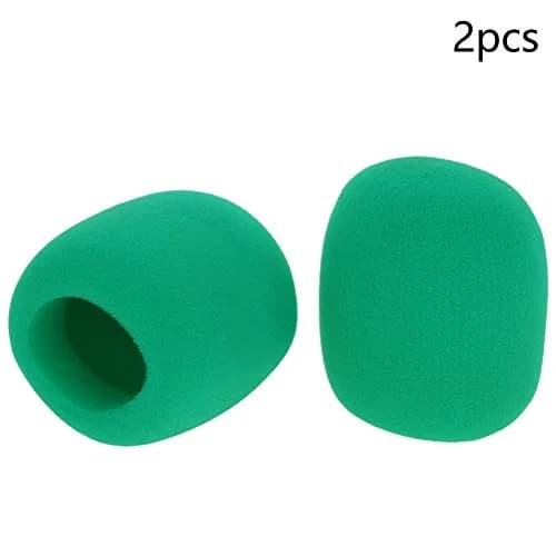 Fielect Microphone Cover Foam Mic Cover Handheld Stage Windscreen, Green | 2Pcs for Clear Sound & Noise Reduction thumbnail 6