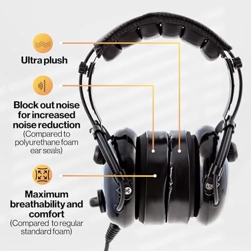 KORE AVIATION Ultra Plush Silicone Gel Ear Seals 2 Pairs (191g) | Enhanced Noise Reduction for Aviation, Racing, Gaming Headsets thumbnail 4