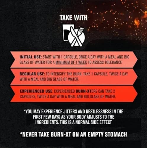 Jacked Factory Burn-XT Clinically Studied Fat Burner & Weight Loss Supplement 120 Count | Metabolism Booster & Appetite Suppressant thumbnail 7