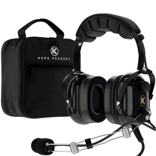 KORE AVIATION P1 Headset for Pilots Mono Noise Reduction | Comfort & Durability thumbnail 1