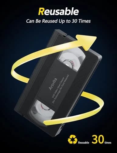 arsvita Dry VHS/VCR Head Cleaner Tape | Restores Playback Quality thumbnail 5