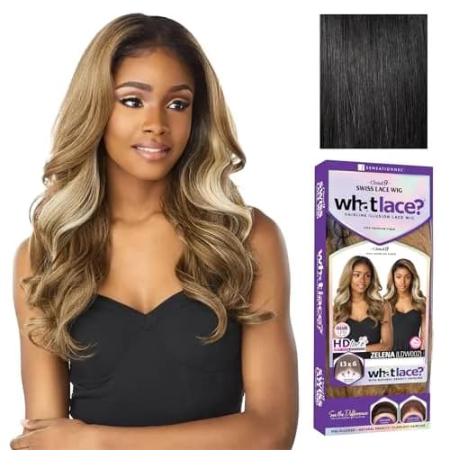 Sensationnel What Lace 13x6 Wig-Zelena 1 JETBLACK | Natural Density, Pre-Plucked, Glueless Synthetic Wig thumbnail 1