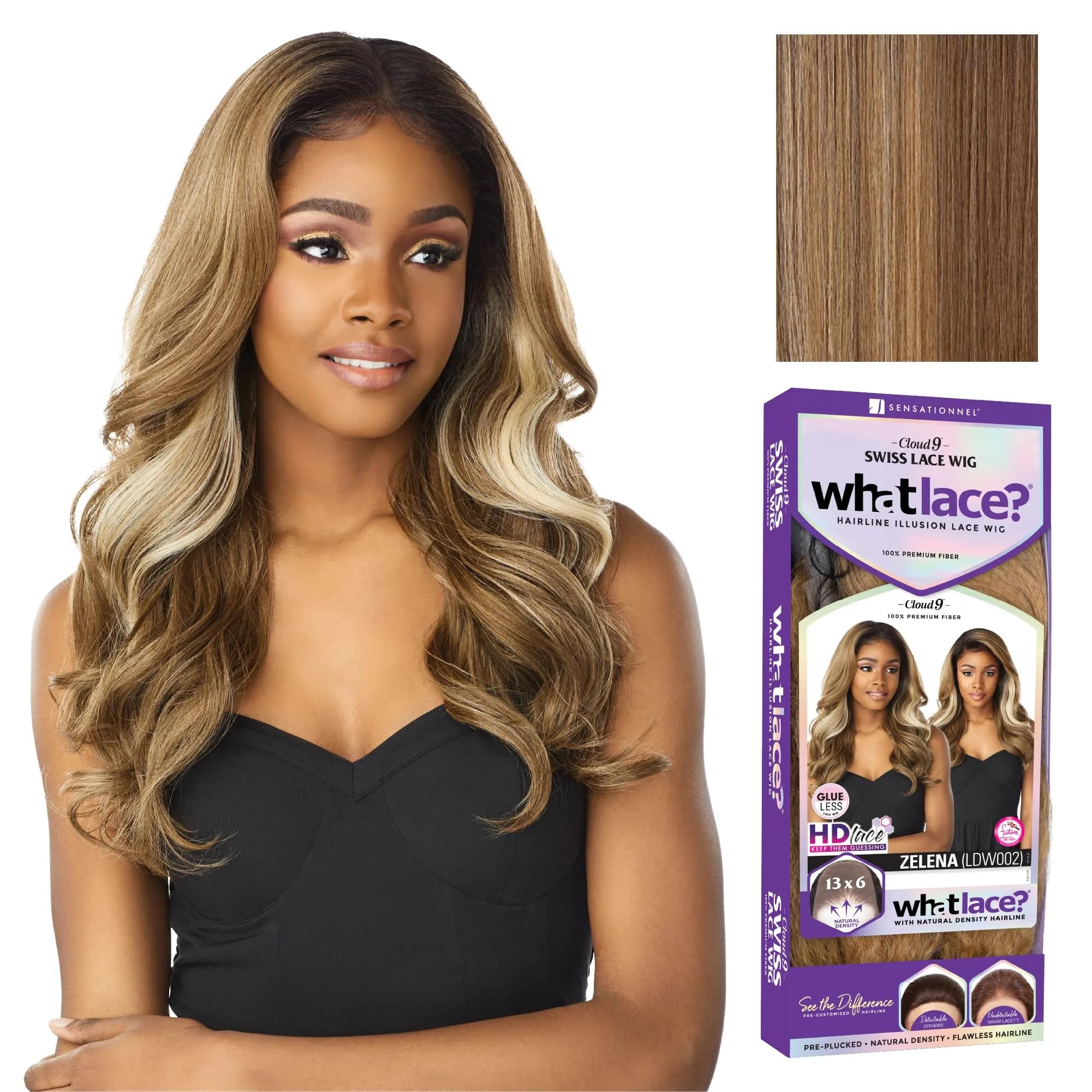 Sensationnel What Lace 13x6 Wig-Zelena, FLAMBOYAGEBLONDE | Natural Density, Pre-Plucked, Glueless Synthetic Wig — FLAMBOYAGEBLONDE