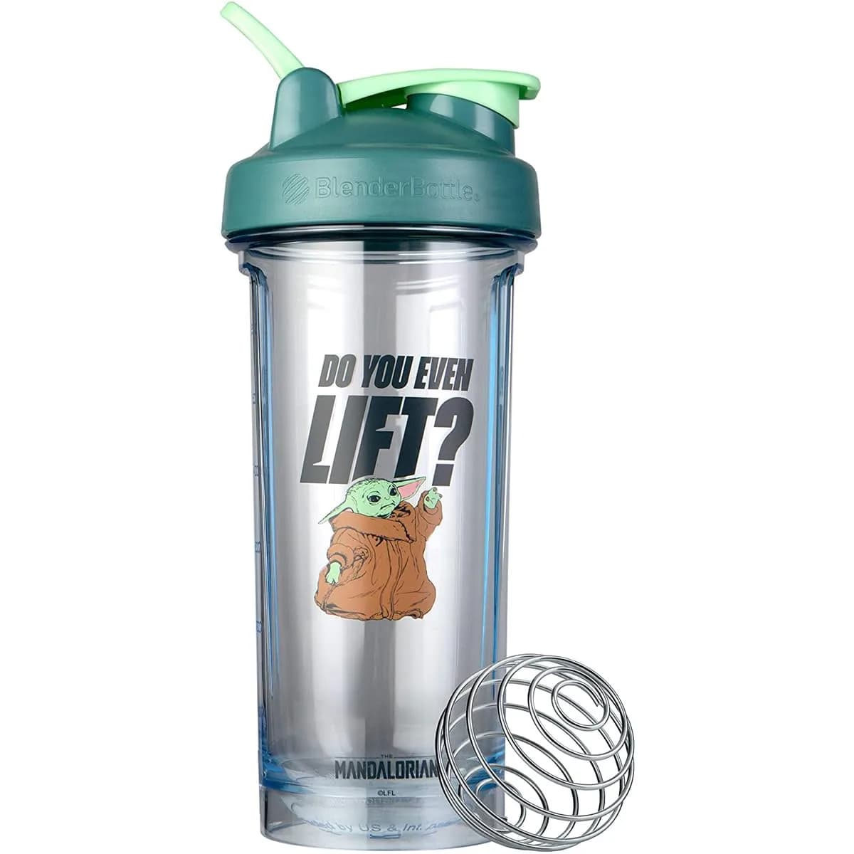 BlenderBottle Star Wars ProSeries Tritan Shaker Bottle 28 oz Green | Jedi-approved durable design — Do You Even Lift?