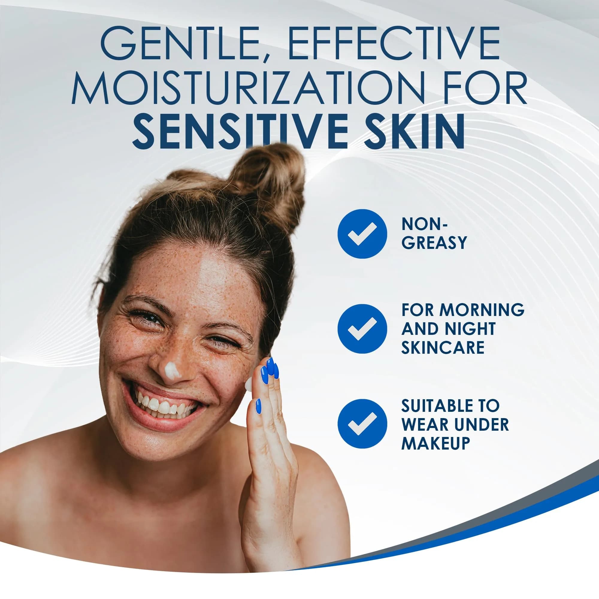 Vanicream Daily Facial Moisturizer Cream 89ml (3 Fl Oz) | Dermatologist Recommended for Sensitive Skin - view 2