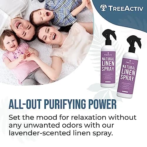 TreeActiv Natural Linen Spray Lavender for Sleep 237ml (8 fl oz) | USA Import for Indian Homes thumbnail 7