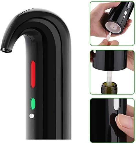 Yoocylii Electric Wine Aerator Dispenser Set with LED Display & Vacuum Stopper | 750ml (25.4 Fl Oz) Rechargeable Automatic Pourer thumbnail 3