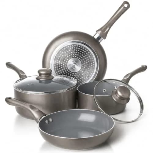 Moss & Stone Pots and Pans Set Nonstick 6-Piece | Induction Compatible, Durable & Stylish thumbnail 1