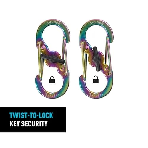 Nite Ize Bigfoot Locker KeyRack Stainless Steel Carabiner Holds 15 Keys | Hiking & Everyday Use thumbnail 4