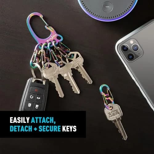 Nite Ize Bigfoot Locker KeyRack Stainless Steel Carabiner Holds 15 Keys | Hiking & Everyday Use thumbnail 2