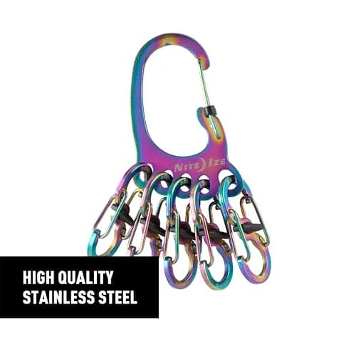 Nite Ize Bigfoot Locker KeyRack Stainless Steel Carabiner Holds 15 Keys | Hiking & Everyday Use thumbnail 3