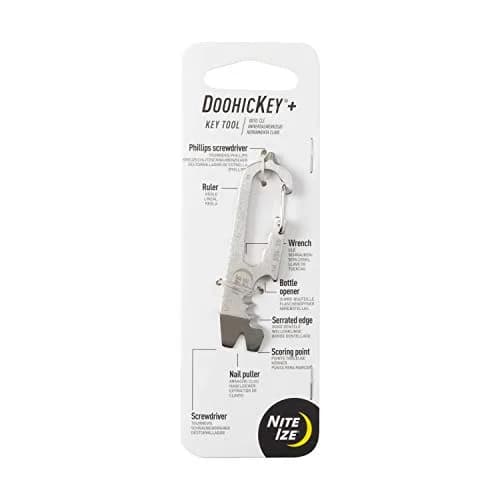 Nite Ize DoohicKey+ Keychain Multi Tool 8 Tools 0.3 oz (8.5 g) | Stainless Steel EDC Pocket Tool thumbnail 1