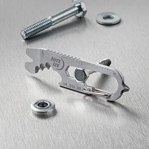 Nite Ize DoohicKey+ Keychain Multi Tool 8 Tools 0.3 oz (8.5 g) | Stainless Steel EDC Pocket Tool thumbnail 8