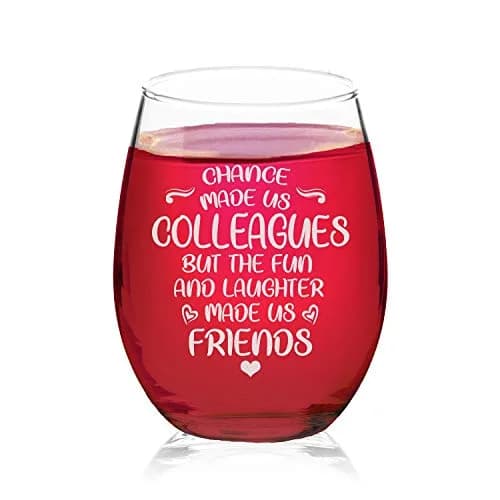 Veracco Stemless Wine Glass 266ml (15 Fl Oz) | Funny Birthday Gift for Friends & Colleagues thumbnail 1