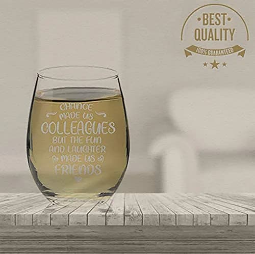 Veracco Stemless Wine Glass 266ml (15 Fl Oz) | Funny Birthday Gift for Friends & Colleagues thumbnail 6